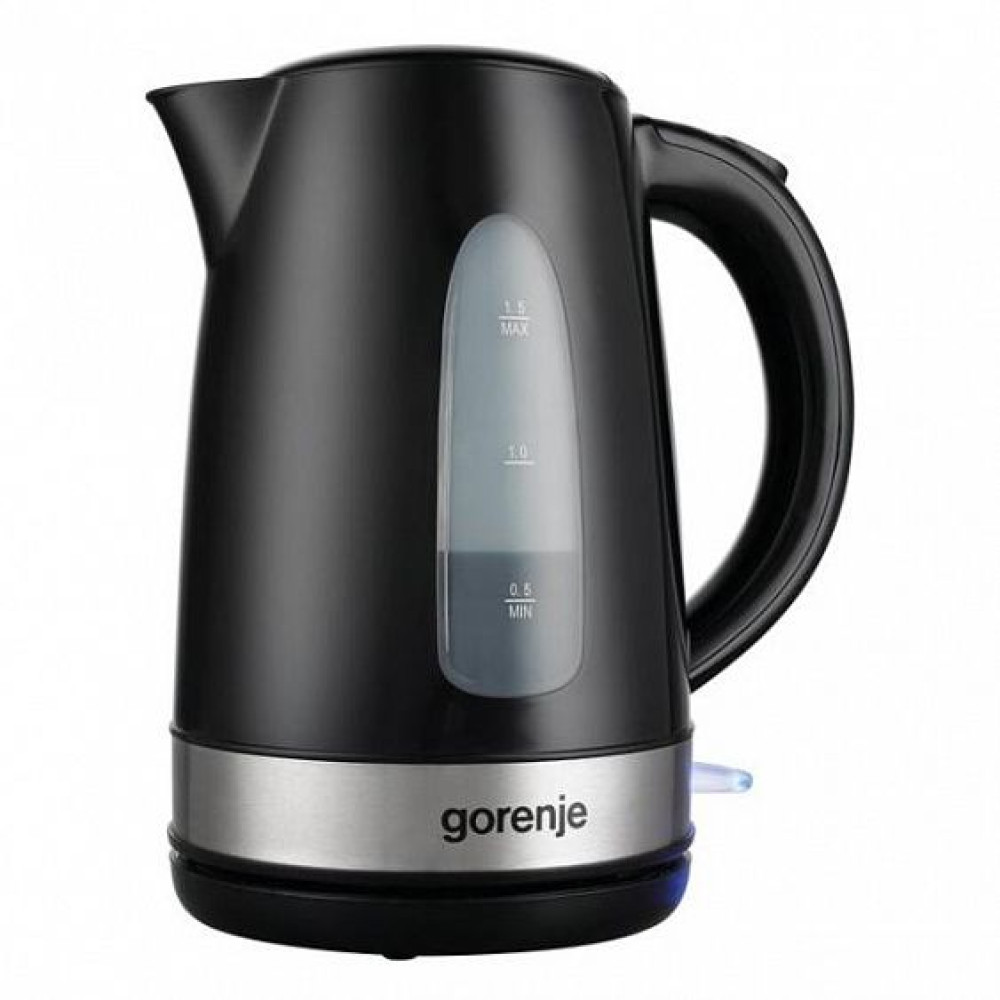 Электрочайник GORENJE K15BK черно-серебристый