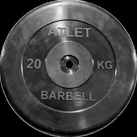 Диск обрезиненный MB Barbell MB-PltB51-20