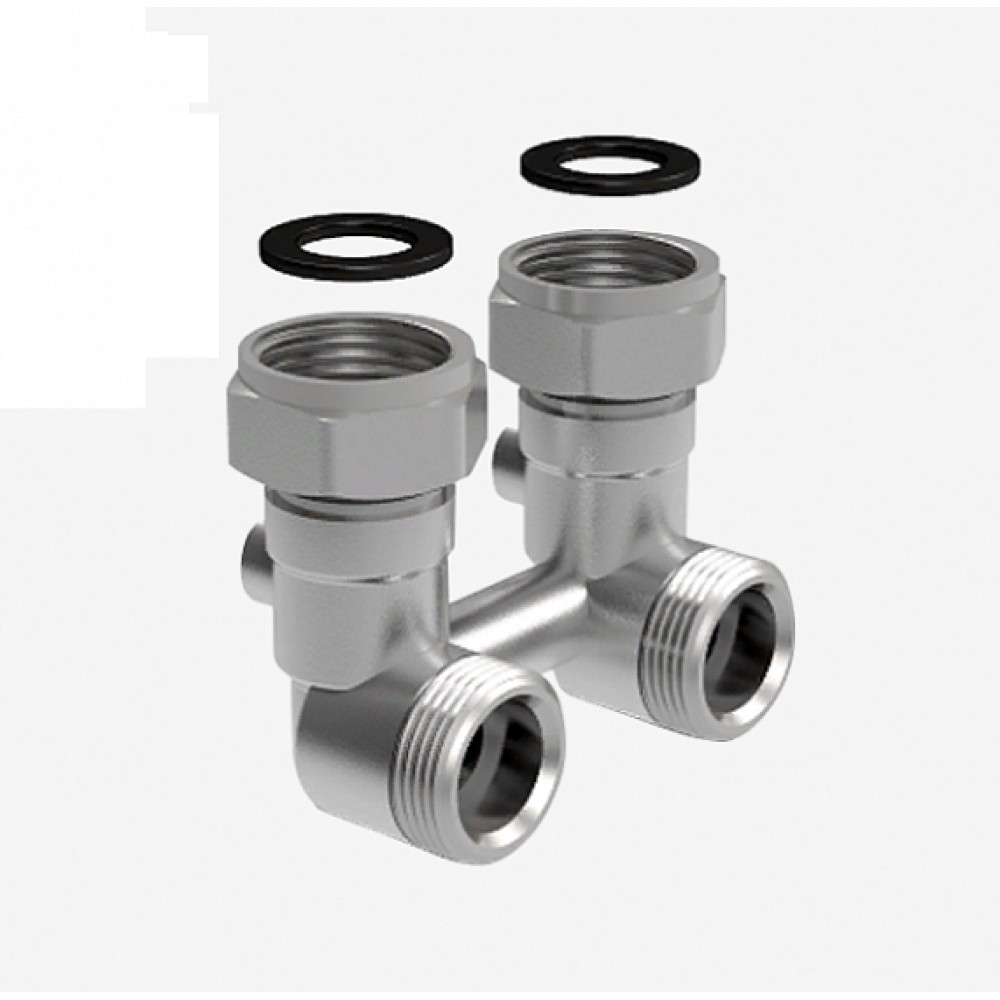 Узел нижнего подключения угловой для двухтрубных систем Royal Thermo 3/4 НГ - 3/4 НР