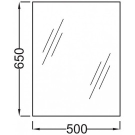 Зеркало JACOB DELAFON Escale EB1081-NF 50х65 см