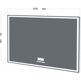 Зеркало BELBAGNO SPC-GRT-1200-800-LED-TCH-RAD