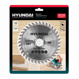 Диск для циркулярных пил дерево HYUNDAI d160mm 36t