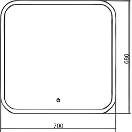 Зеркало GROSSMAN COMFORT 700х680 мм 670680