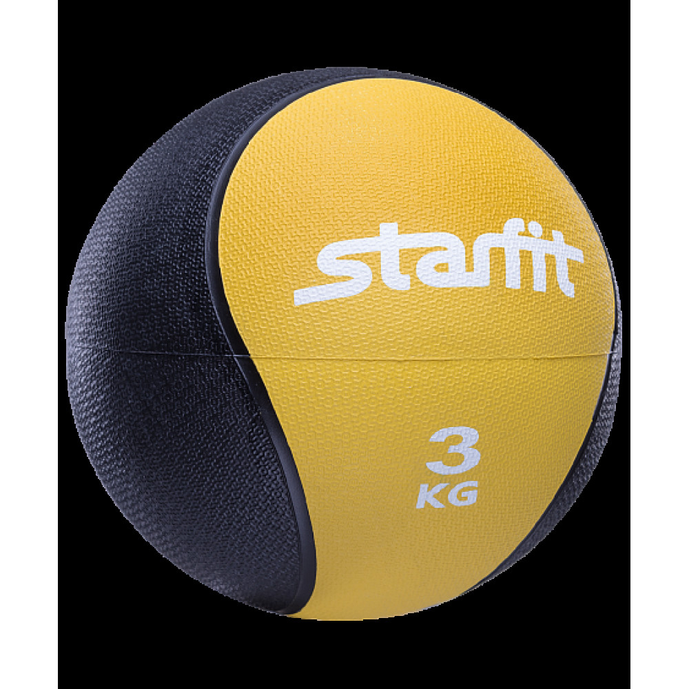 Медбол Starfit Pro GB-702 3 кг желтый
