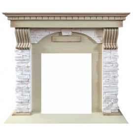 Портал для камина DIMPLEX Dublin скальный сланец крем (слоновая кость)