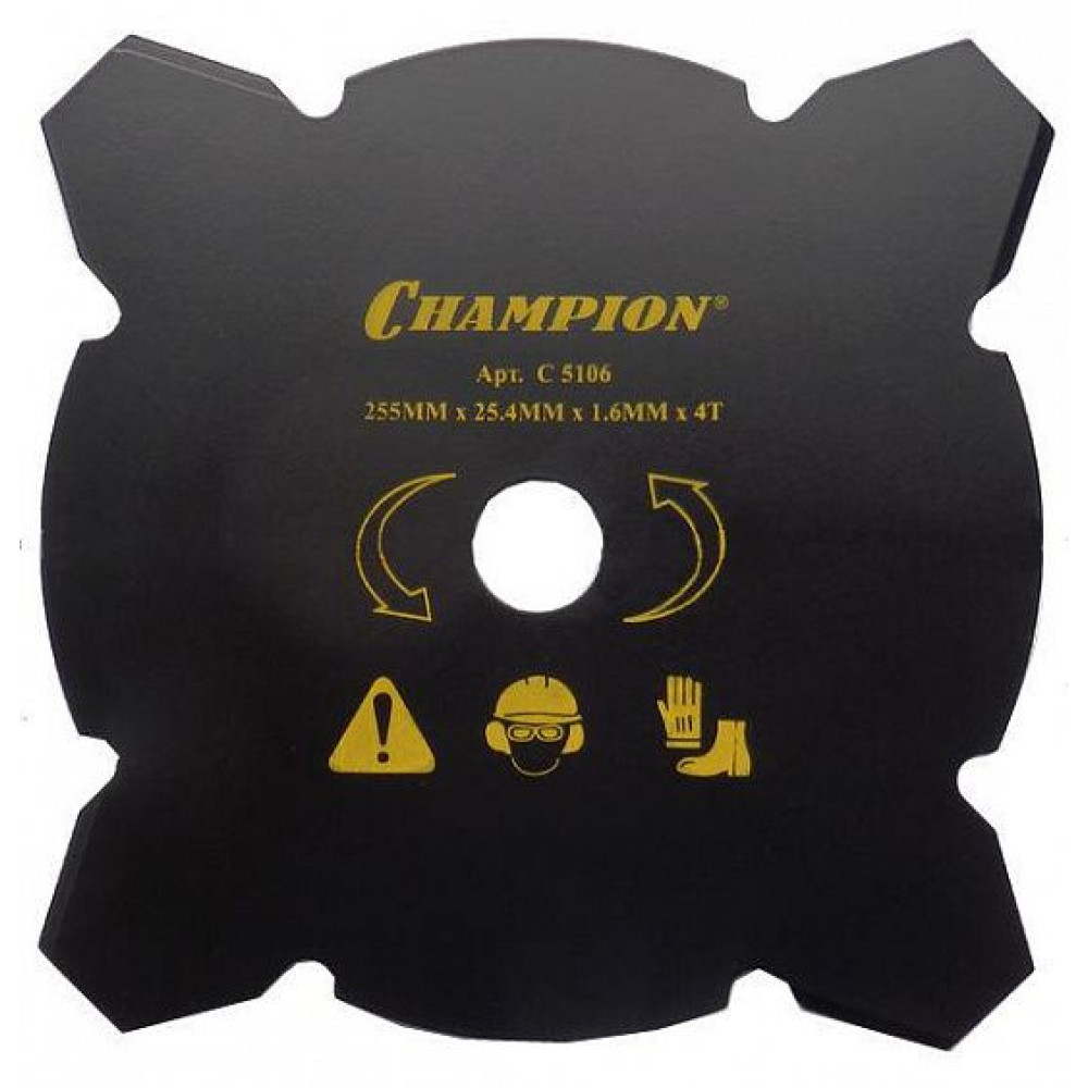 Нож для жесткой травы (тип в) CHAMPION 4/255/25,4