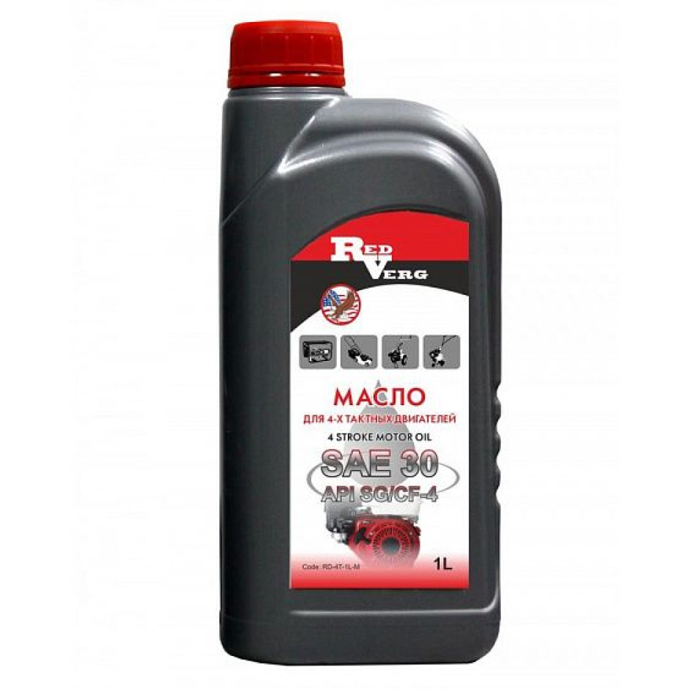 Масло 4-х тактное RedVerg RD-4T-1L-M (1л) SAE 30