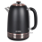 Чайник электрический HYUNDAI HYK-S4501 черный/бронзовый