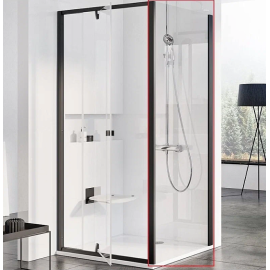 Душевая стенка RAVAK Pivot PPS-100 черный + транспарент 90GA0300Z1