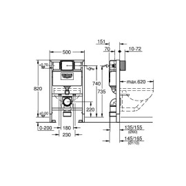 Инсталяция GROHE rapid sl 38526000
