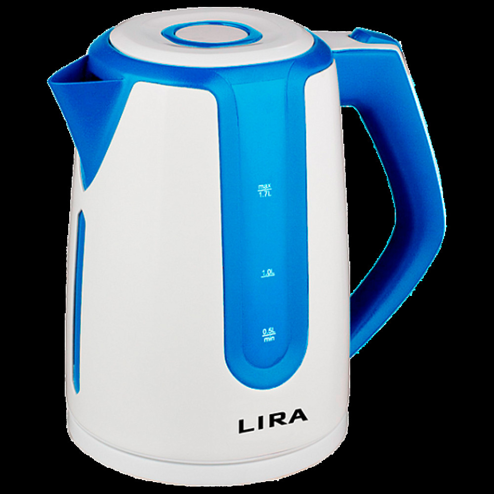 Чайник электрический LIRA LR 0103 белый/синий