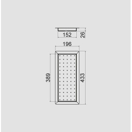 Перфорированный поддон FULGOR T 4319 X