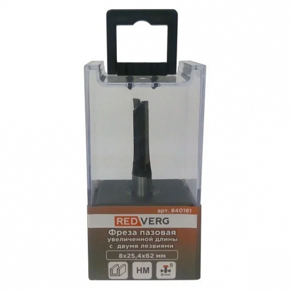 Фреза RedVerg HM пазовая 8х25,4х62мм(840181)