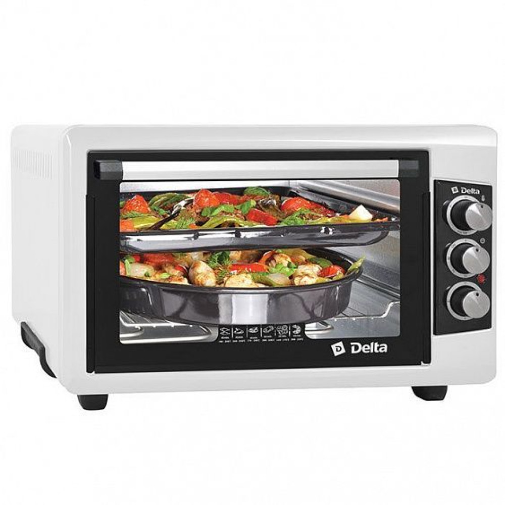 Духовка электрическая Delta D-0550, 1500 Вт, 55 л (белый)