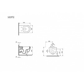 Унитаз AMBASSADOR Abner 103T20701R-102T20701
