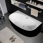 Ванна FRANK F6163 White+Black
