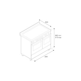 Варочный центр BERTAZZONI PRO1006MFEDNET