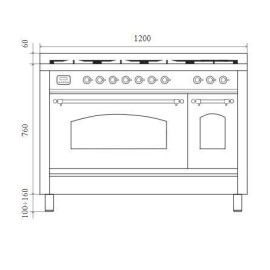 Варочный центр ILVE PI127QNE3/MBG