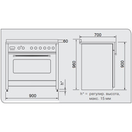 Плита M&G ZBM 3399 ANT Silver