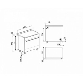 Варочный центр SMEG CO96GMP9