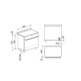 Варочный центр SMEG SUK91CMX9