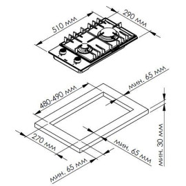 Варочная поверхность KUPPERSBERG TS 38 X