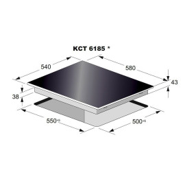 Варочная поверхность KAISER KCT 6185 RotEm