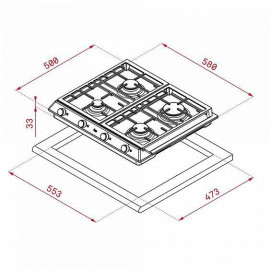 Поверхность TEKA EX 60.1 4G AI AL CI (40212205)