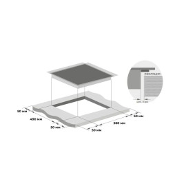 Варочная поверхность MEFERI MGH604BK GLASS COMFORT
