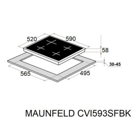 Варочная поверхность MAUNFELD CVI593SFBK Inverter