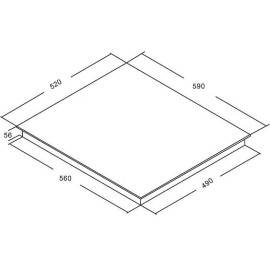 Варочная поверхность AKPO PIA 6094121FZ-1 BL