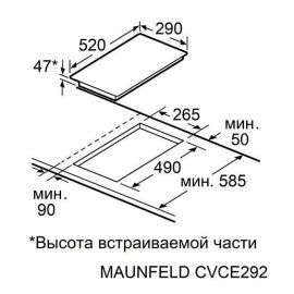Варочная поверхность MAUNFELD CVCE292MBK2