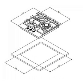 Варочная поверхность WEISSGAUFF HGG 451 BGV Nano Glass