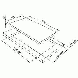 Газовая поверхность SMEG SRV896AVOGH2