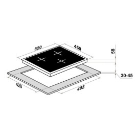 Варочная поверхность HOMSair HIC43SWH Inverter