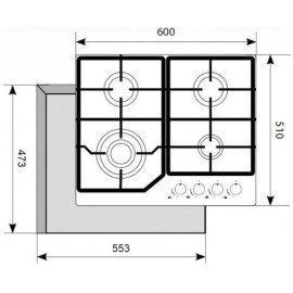 Газовая панель AKPO PGA 604 FXC