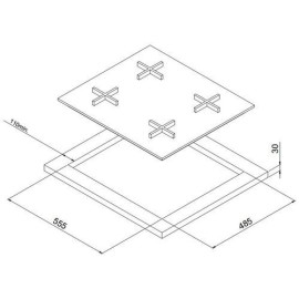 Газовая панель Korting HGG 665 CTN