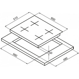 Поверхность KORTING hk 6355 b