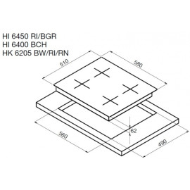 Поверхность KORTING hk 6205 rn