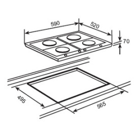 Газовая поверхность TEKA ew 60 4g ai al ci black