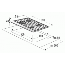 Поверхность GORENJE gktg6sy2w