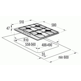 Поверхность GORENJE g 6n50 rbr