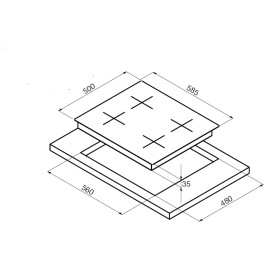 Поверхность KORTING hg 685 cx