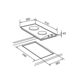 Варочная панель TEKA EM/30 2P S. STEEL (EXP) (10209611)