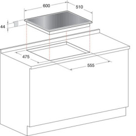 Поверхность HOTPOINT-ARISTON 641 DD HA (BK)