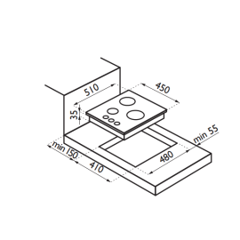 Варочная панель ARDESIA PFS 4030 X