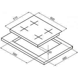 Поверхность KORTING hk 6205 ri