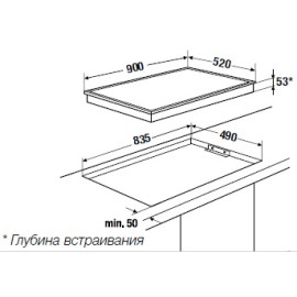 Варочная панель KUPPERSBUSCH GKS 9851.0 ED стальная рамка