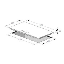 Варочная панель FULGOR FCH 1124 G 2DWK WH