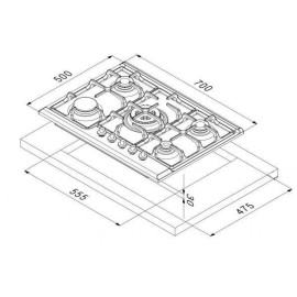 Поверхность KORTING hg 7105 ctrn